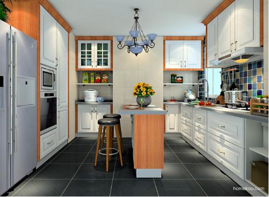 欧式实木橱柜效果图