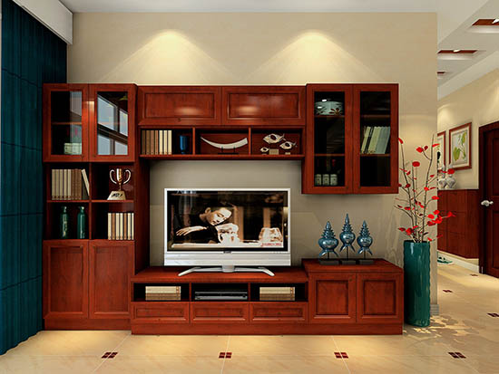 实木电视柜装修效果图