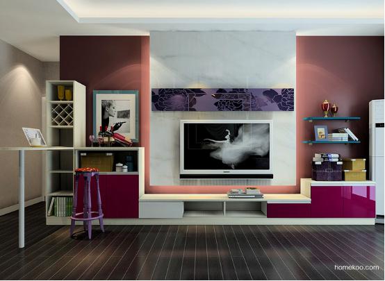 小客厅电视柜效果图