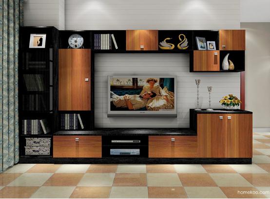 客厅电视柜效果图大全2017图片