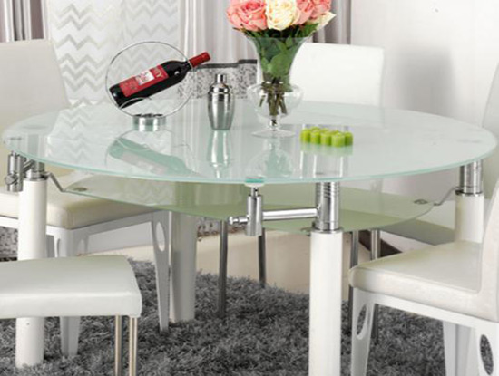 圆形可折叠餐桌图片 可折叠圆形餐桌