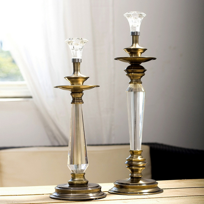水晶烛台图片
