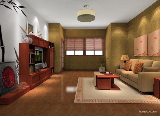 中式客厅装修效果图大全2017图片 中式客厅装修效果图大全2017图片