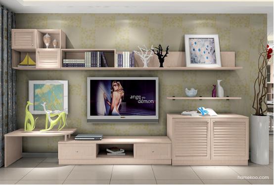 欧式客厅电视柜效果图