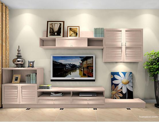 欧式客厅电视柜效果图