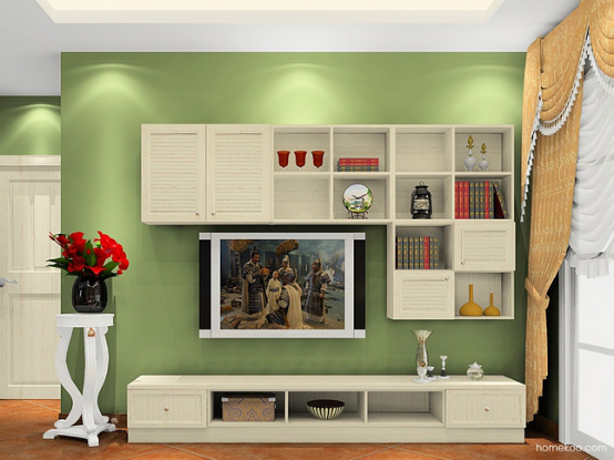 家庭客厅电视柜图片