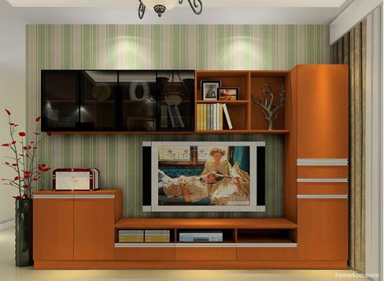 家庭客厅电视柜图片