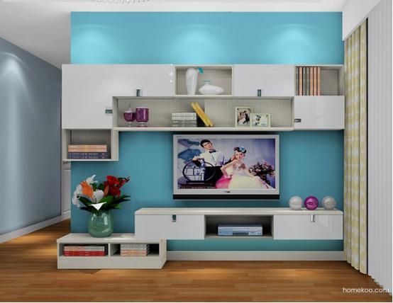 家庭客厅电视柜图片