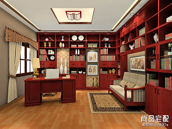 中式书房家具图片
