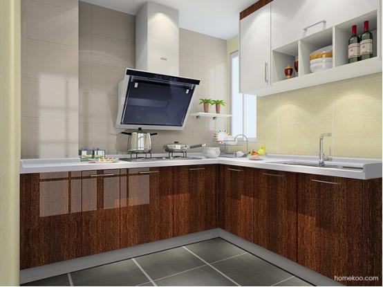 小型厨房整体橱柜图片