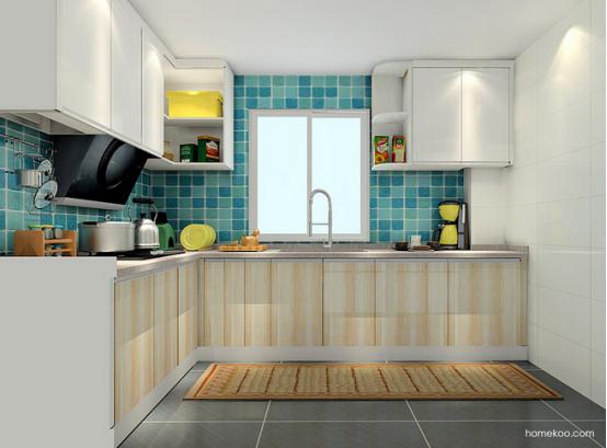 小型厨房整体橱柜图片