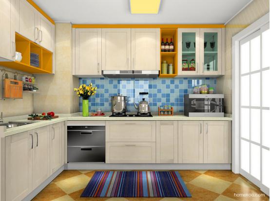 小型厨房整体橱柜图片