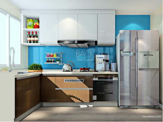 小型厨房整体橱柜图片