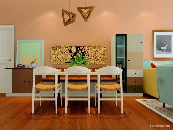 中式餐厅吊顶效果图