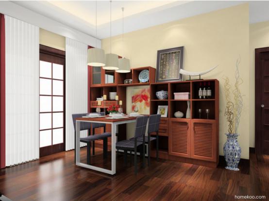 中式餐厅吊顶效果图