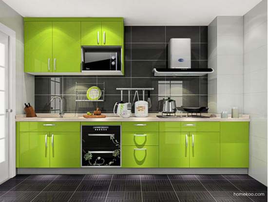 一字型橱柜设计图