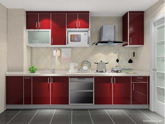 一字型橱柜设计图