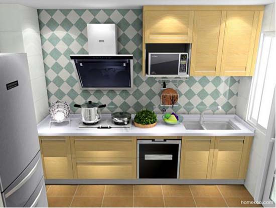 一字型橱柜设计图