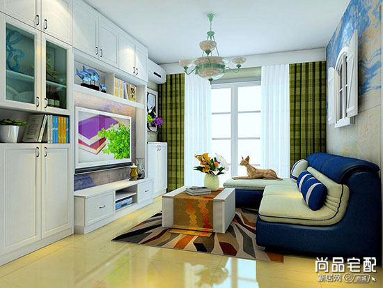 客厅窗帘什么颜色好效果图