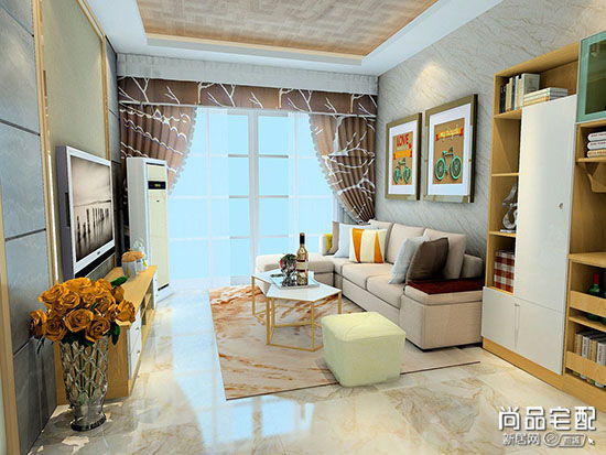 客厅窗帘什么颜色好效果图