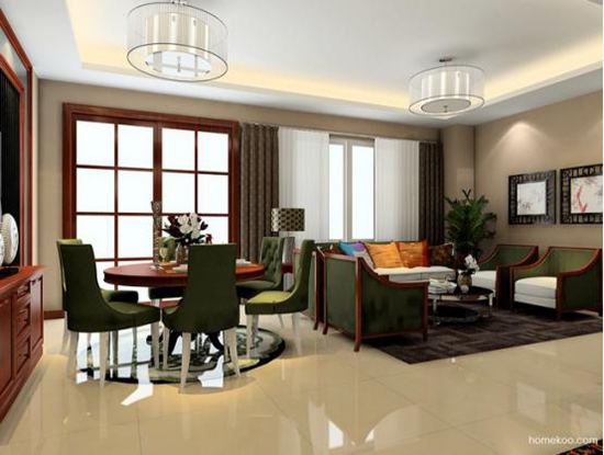 中式大客厅装修效果图 中式大客厅装修效果图