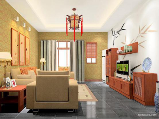 中式大客厅装修效果图 中式大客厅装修效果图