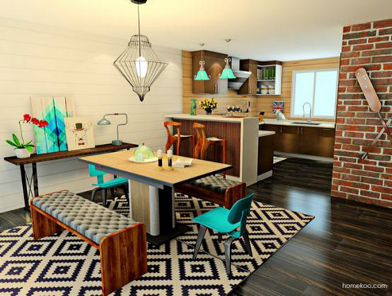 开放式厨房吧台图片 开放式厨房吧台图片