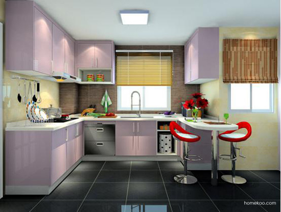 开放式厨房吧台图片 开放式厨房吧台图片