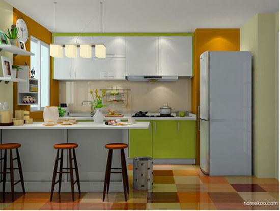 开放式厨房吧台图片 开放式厨房吧台图片