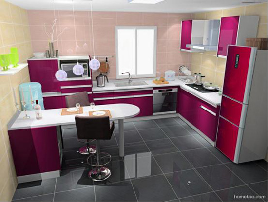 开放式厨房吧台图片 开放式厨房吧台图片