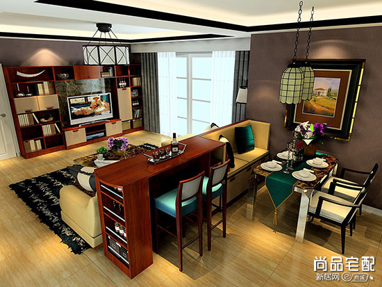 餐厅吧台装修效果图