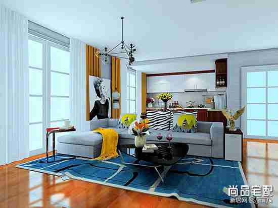 开放式厨房的客厅装修有哪几种可以参考？