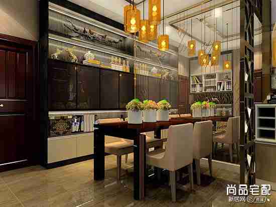现代餐边柜装饰放什么比较好