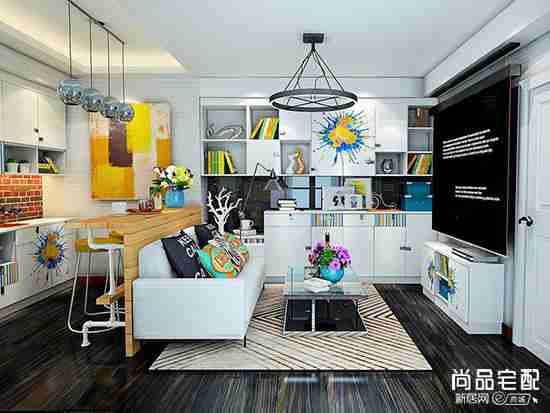 客厅水泥仿古砖效果欣赏