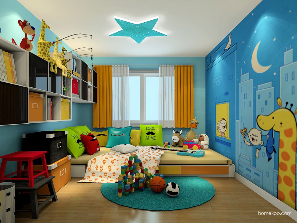 男孩儿童房家具定制榻榻米青少年房组合b21015